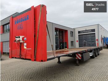 Dropside/ Flatbed semi-trailer Fliegl SDS 350 / Liftachse: picture 1