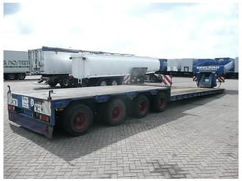 Dropside/ Flatbed semi-trailer for transportation of heavy machinery GOLDHOFER STZ-VL 4/80: picture 1