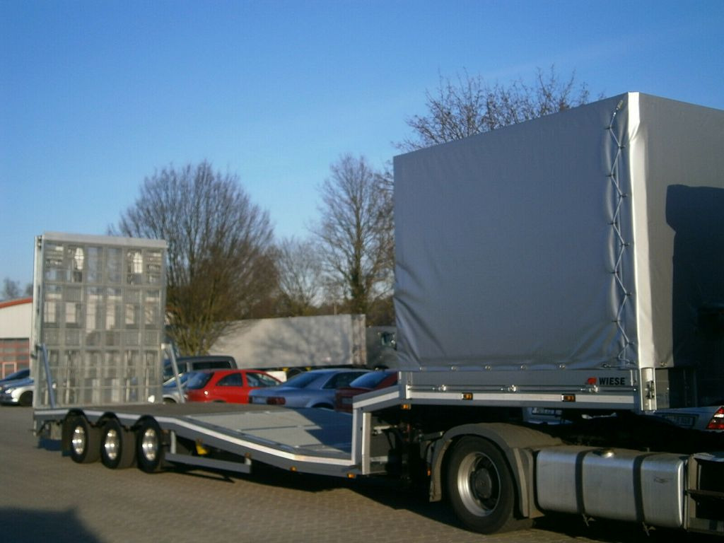 New Low loader semi-trailer Gabelstaplertransporter Tiefbett Rampen: picture 15