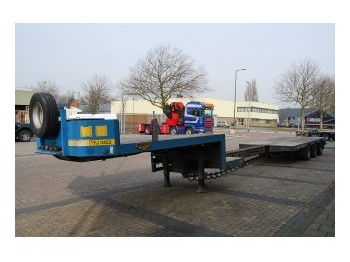 Low loader semi-trailer for transportation of heavy machinery Goldhofer 3 AXLE SEMI TRAILER: picture 1