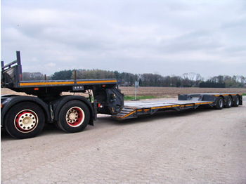 Low loader semi-trailer for transportation of heavy machinery Goldhofer CCD TIEFBED 3AXLE TELESCOPE UND RADMULDEN: picture 1