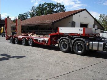 Low loader semi-trailer for transportation of heavy machinery Goldhofer STN L4 44/80 A: picture 1