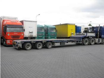 Dropside/ Flatbed semi-trailer for transportation of heavy machinery Goldhofer STZ-L 3-35/80 AA: picture 1
