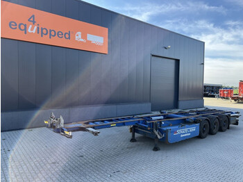 Container transporter/ Swap body semi-trailer Groenewegen (reefer) 40/45FT, (2x) 20FT HC, BPW, Scheibebremsen, Liftachse, Palettenkisten,: picture 1