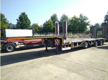 Low loader semi-trailer Kässbohrer LB3E 3-A Tieflader 6m ausziehb.Radmulde hydrRamp: picture 1