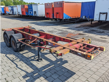 Container transporter/ Swap body semi-trailer Krone SZC 20FT - 2-Assen ROR - STEEL Suspension - DOUBLE tires - DrumBrakes (O1869): picture 3