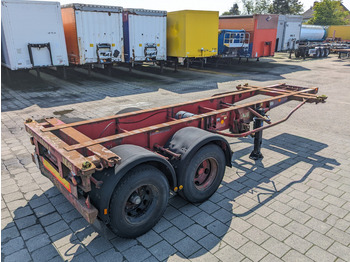 Container transporter/ Swap body semi-trailer Krone SZC 20FT - 2-Assen ROR - STEEL Suspension - DOUBLE tires - DrumBrakes (O1869): picture 4