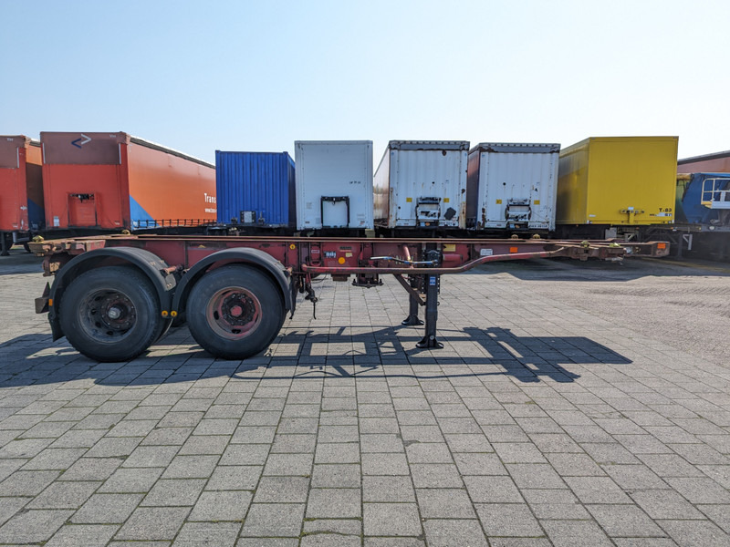 Container transporter/ Swap body semi-trailer Krone SZC 20FT - 2-Assen ROR - STEEL Suspension - DOUBLE tires - DrumBrakes (O1869): picture 12