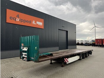 Dropside/ Flatbed semi-trailer Krone mega-flatbed, SAF+disc, liftaxle, palletbox, timberstakes,: picture 1
