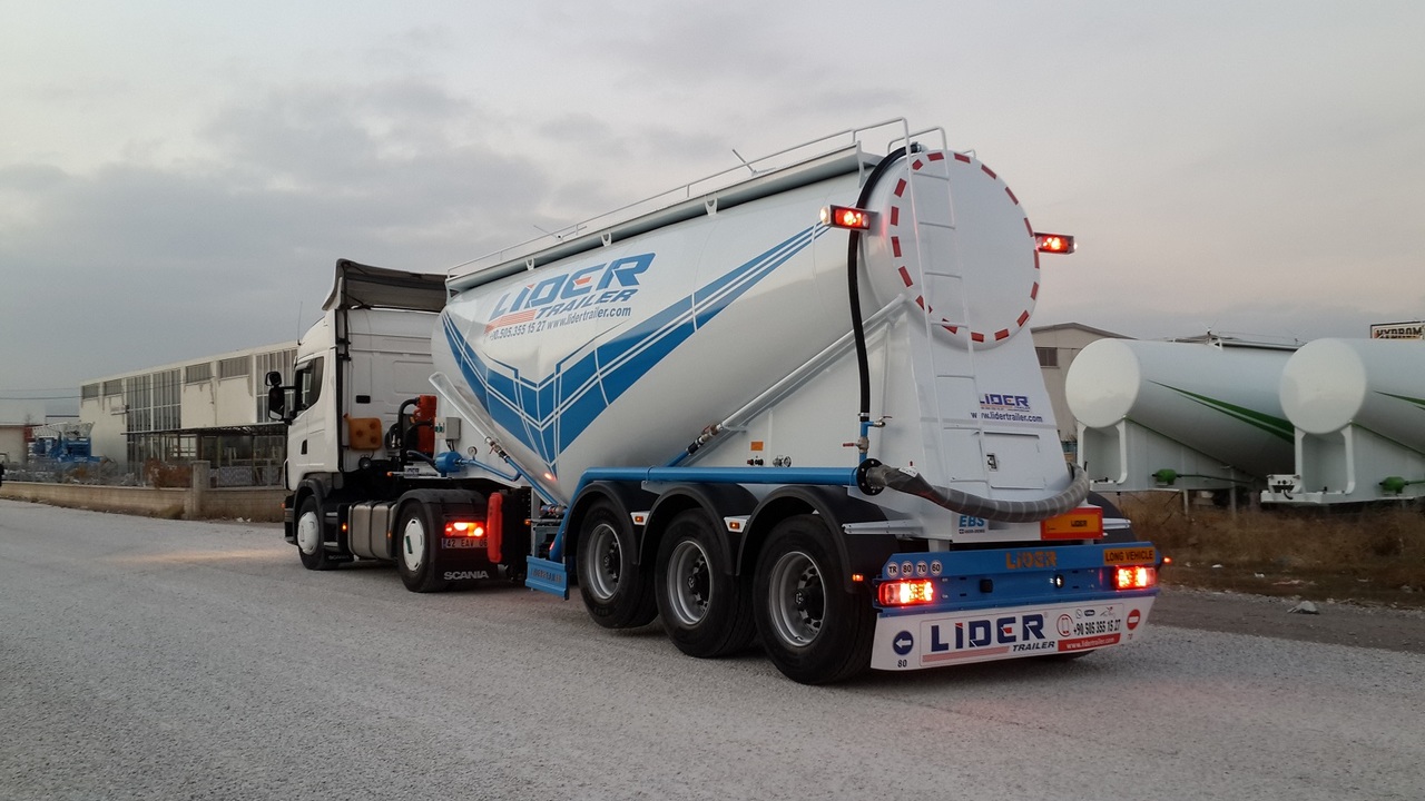 New Tanker semi-trailer for transportation of cement LIDER 2023 MODEL NEW CEMENT TANKER: picture 14