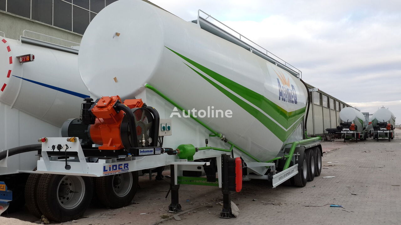 New Tanker semi-trailer for transportation of cement LIDER 2023 NEW 80 TONS CAPACITY FROM MANUFACTURER READY IN STOCK: picture 10