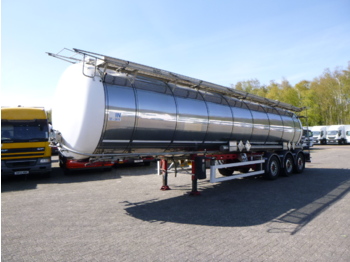 Tanker semi-trailer for transportation of food L.A.G. Food / chemical tank inox 34.6 m3 / 2 comp + pump: picture 1