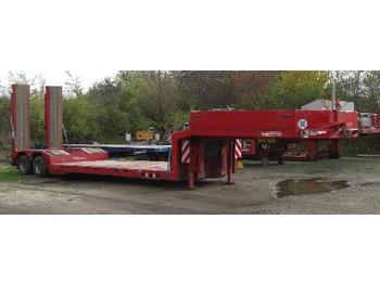 Low loader semi-trailer for transportation of heavy machinery Langendorf 2-Achs-Tiefbett: picture 1