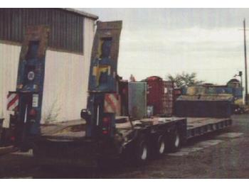 Low loader semi-trailer for transportation of heavy machinery Langendorf 3-Achs-Tiefbett - hydr. zwangsgelenkt: picture 1