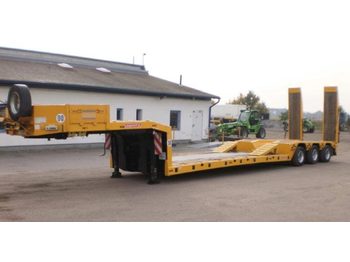 Low loader semi-trailer for transportation of heavy machinery Langendorf 3-Achs Tieflader 50t.: picture 1