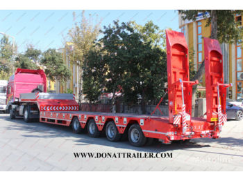 Low loader semi-trailer DONAT 4 axle lowbed - extendable