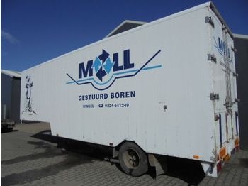 Floor 1 axle closed semi 9.25 m - Low loader semi-trailer