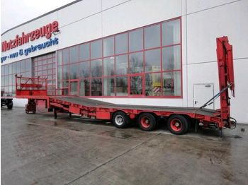 Langendorf 3 Achs Satteltieflader komplett überfah - Low loader semi-trailer