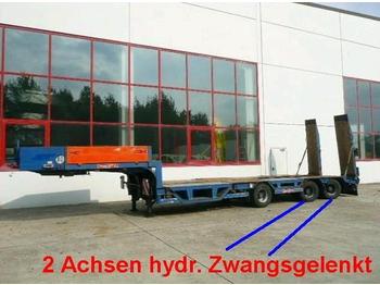 Langendorf 3 Achs Satteltieflader mit Radmulden - Low loader semi-trailer