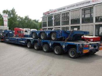 Scheuerle Pendelachsen Flat-Kombi - Low loader semi-trailer