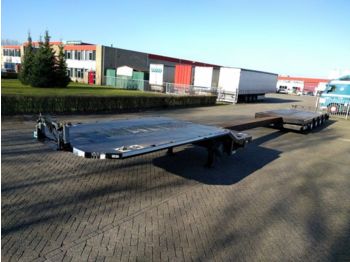 TSR 4SOU 4-asser Uitschuifbaar - Gestuurd - Rongen - Twislocks - Rij platen - Low loader semi-trailer