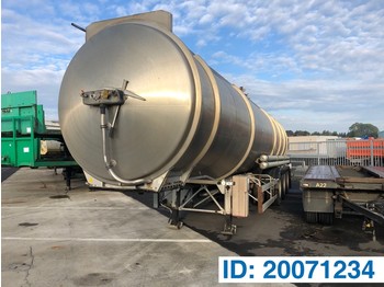 Tanker semi-trailer for transportation of fuel Magyar Stainless steel tank trailer: picture 1