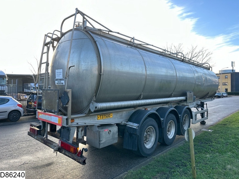 Tanker semi-trailer Menci Chemie 37100 liter RVS chemie tank, 1 Compartment: picture 2