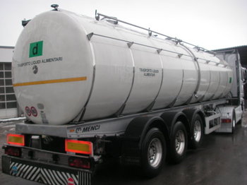 Tanker semi-trailer for transportation of milk Menci Santi 3 Kammer Isoliert 31.000L: picture 1