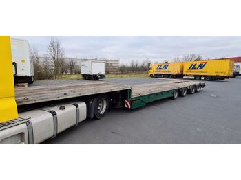 Low loader semi-trailer Meusburger Tieflader 4 Achser - Radmulden 39.5t: picture 1