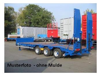 New Low loader semi-trailer for transportation of heavy machinery Mueller-Mitteltal 3-Achs-Satteltieflader - Baggerarmablage: picture 1