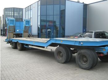 Low loader semi-trailer for transportation of heavy machinery Müller-Mitteltal 4 asser bladgeveerd 40 ton: picture 1