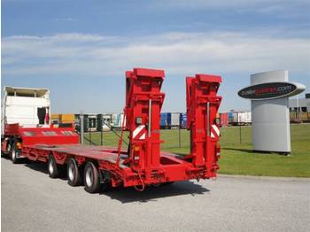 Low loader semi-trailer for transportation of heavy machinery Müller-Mitteltal Tieflader mit radmulden: picture 1