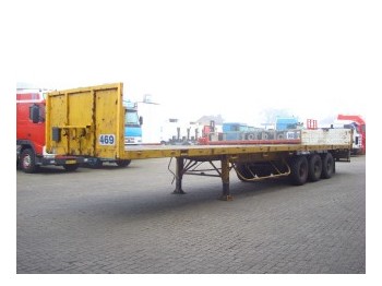 Dropside/ Flatbed semi-trailer for transportation of heavy machinery Robuste Kaiser open: picture 1