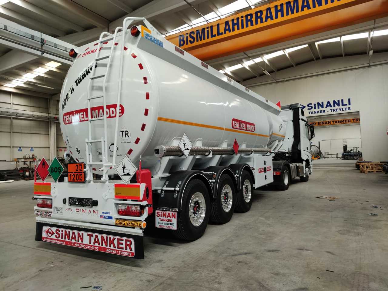 New Tanker semi-trailer for transportation of fuel SINAN TANKER-TREYLER Aluminium, fuel tanker- Бензовоз Алюминьевый: picture 21