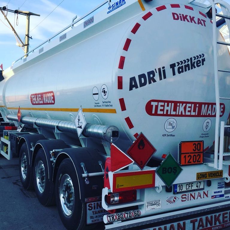 New Tanker semi-trailer for transportation of fuel SINAN TANKER-TREYLER Aluminium, fuel tanker- Бензовоз Алюминьевый: picture 16