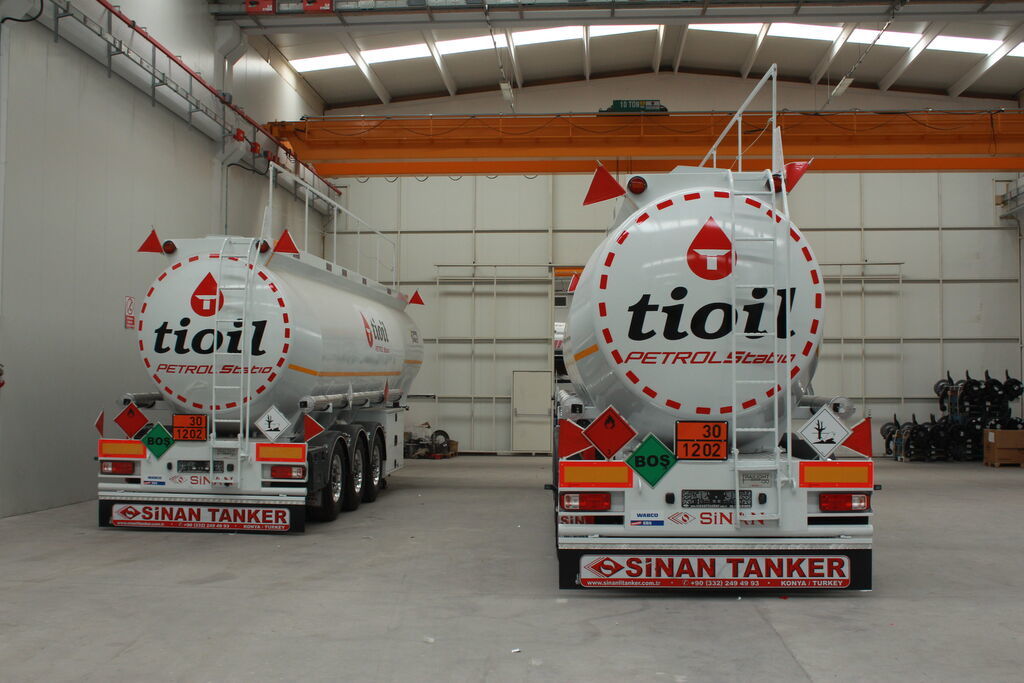 New Tanker semi-trailer for transportation of fuel SINAN TANKER-TREYLER Aluminium, fuel tanker- Бензовоз Алюминьевый: picture 3
