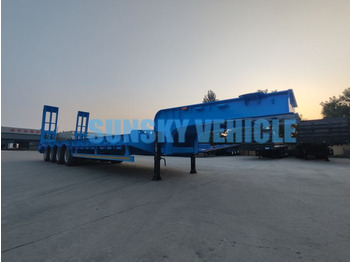 New Low loader semi-trailer for transportation of heavy machinery SUNSKY 3-Axle 30Ton lowbed semi-trailer: picture 5