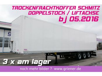 Closed box semi-trailer Schmitz Cargobull SKO 24/ DOPPELSTOCK /LIFTACHSE TOP 3 x vorhanden: picture 1