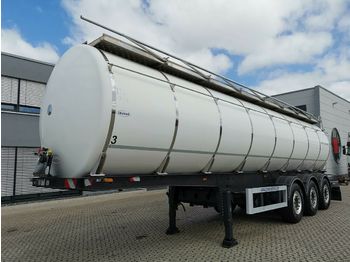 Tanker semi-trailer for transportation of food Sommer Alkom / 3 Kammern / Isoliert / Alufelgen: picture 1
