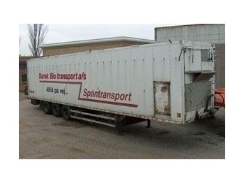 Closed box semi-trailer TALSON Schubboden: picture 1