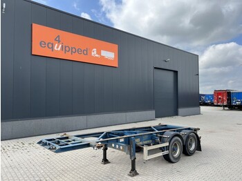 Container transporter/ Swap body semi-trailer TURBO'S HOET 20FT, BPW+Trommelbremsen, Leergewicht: 2.750kg, NL-Chassis, APK: 02/2023, 6x vorhanden: picture 1