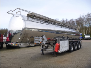 Clayton Chemical/Oil tank inox 30 m3 / 8 comp + pump/counter - Tanker semi-trailer