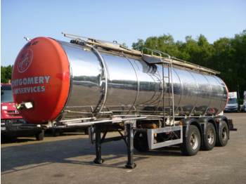Clayton Chemical tank inox 30 m3 / 1 comp - Tanker semi-trailer