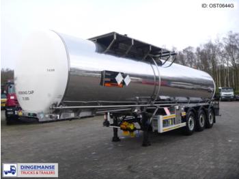 Crossland Bitumen tank inox 31.8 m3 / 1 comp - Tanker semi-trailer