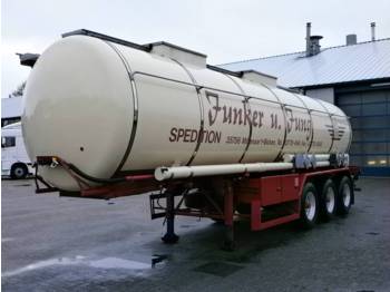 Hendricks Tank Chemicals Alu 26M3/ 2comp - Tanker semi-trailer