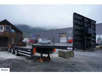 Low loader semi-trailer Vang 3 axle machine semi trailer w/ driving ramps: picture 1