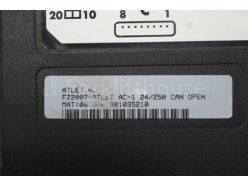 ECU for Material handling equipment Atlet FZ2007 Rijregeling Drive controller ZAPI AC1 FZ2007 24/250A can open sn. 301035210 for Atlet PLP200 year 2006: picture 2
