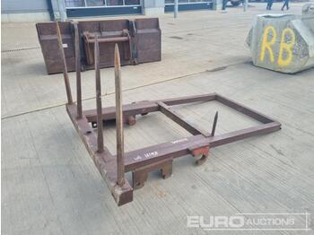Frame/ Chassis for Material handling equipment Bale Spike & Frame to suit Telehandler: picture 1