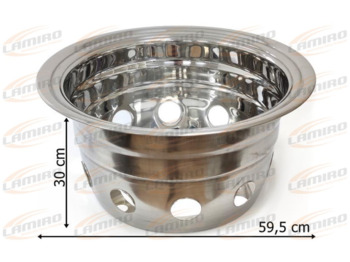 New Axle and parts for Truck CAP WHEEL 22.5 STAINLESS REAR WITH HOLE CAP WHEEL 22.5 STAINLESS REAR WITH HOLE: picture 2
