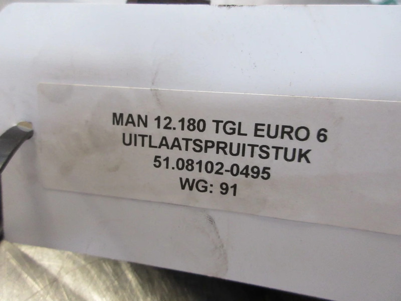 Exhaust manifold for Truck MAN TGL 12.180 51.08102-0495 UITLAATSPRUITSTUK EURO 6: picture 6